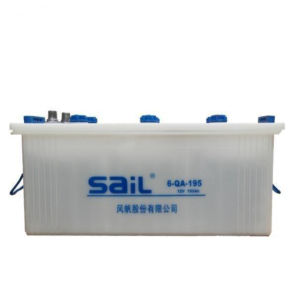 风帆蓄电池6-QA-195 /12V195AH加液式水电池 适用船舶 柴油发电机