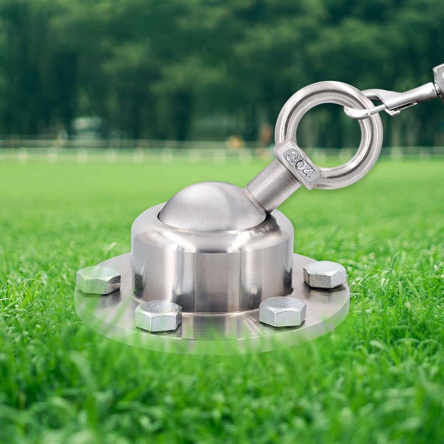 亚马逊不锈钢拴狗桩中大型犬狗狗牵引绳地桩拴狗绳防挣脱宠物用品