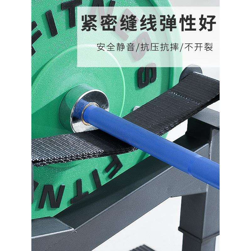 硬拉缓冲台可调节硬拉减震支架家用商用深蹲架举重杠铃杆放置架子