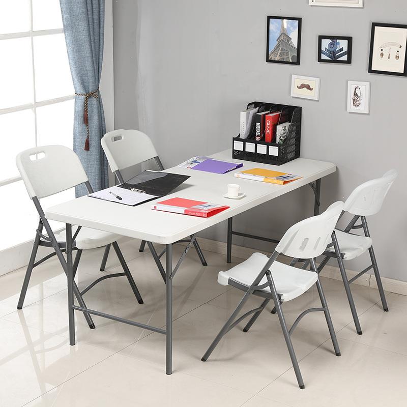 户外折叠桌家用饭桌子简易摆摊桌椅可便携式长条桌租房学习小餐桌