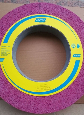 诺顿砂轮铬刚玉红色大气孔砂轮25A46K 400*50*127