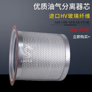 125A油气分离器芯 100A 压缩机配件海斯可络三滤维保耗材SCR 75A