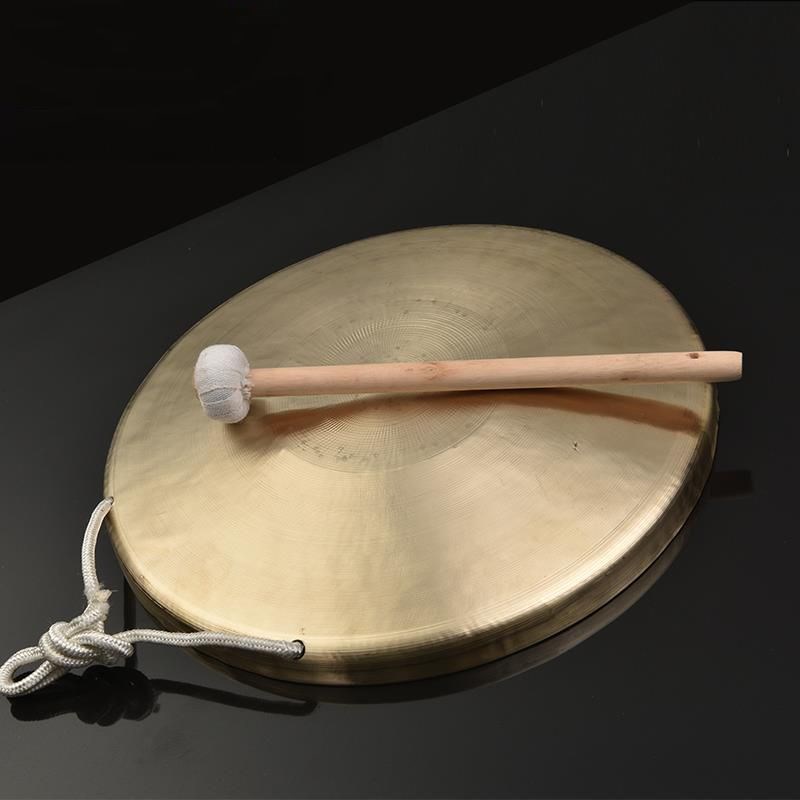 30cm锣鼓乐器铜锣大锣小锣开道锣预警锣手锣苏Q锣中虎音锣高虎音
