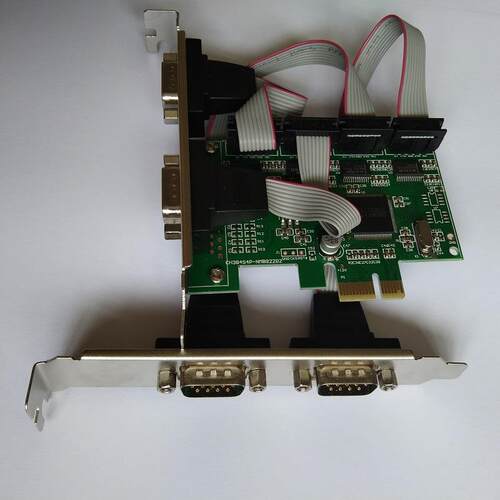跨境 台式机PCI-E串口卡DB9针 RS232接口 4口扩展卡WCH384芯片