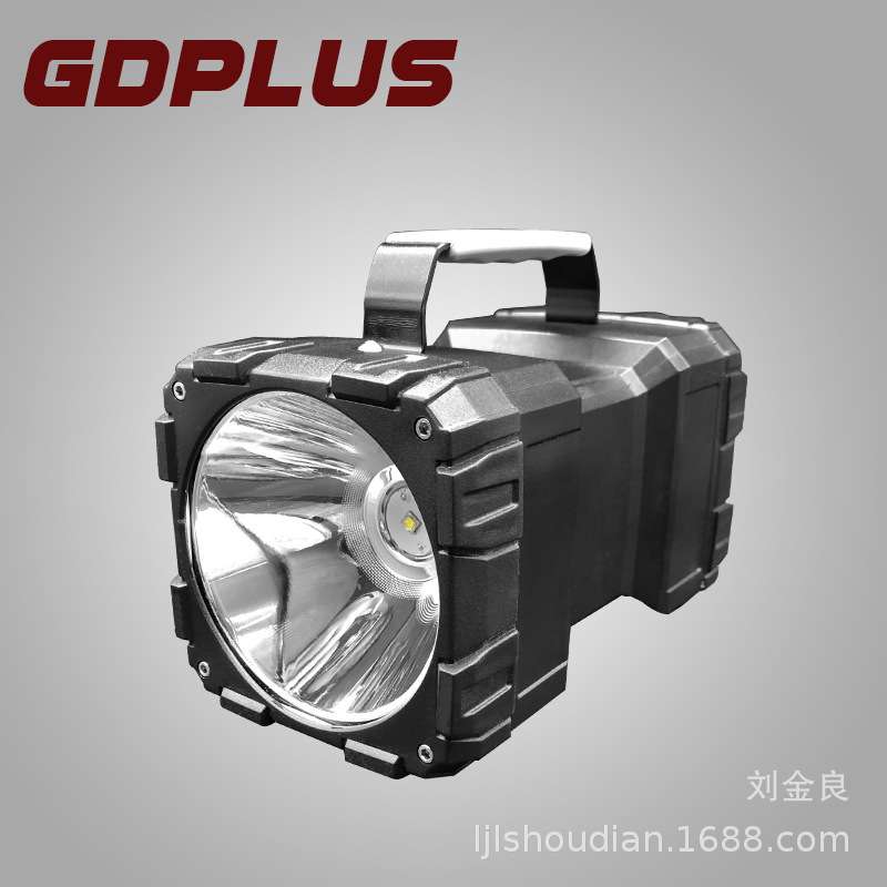 厂家供应LED大功率双头灯P70灯珠红蓝闪烁灯户内外手提灯 投光灯