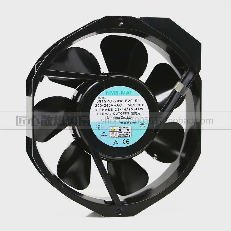 NMB-MAT 5915PC-20W-B20-S12/S11/S05 200V 17238 全金属铁叶风扇