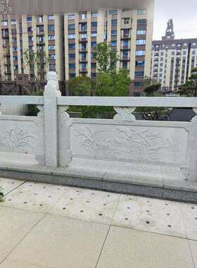 石雕花岗岩石栏杆 园林景观浮雕仿古青石护栏大理石桥围栏板