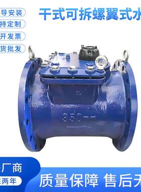 法兰大口径dn350dn400自来水厂 LXLC-300E干式可拆螺翼式冷水表