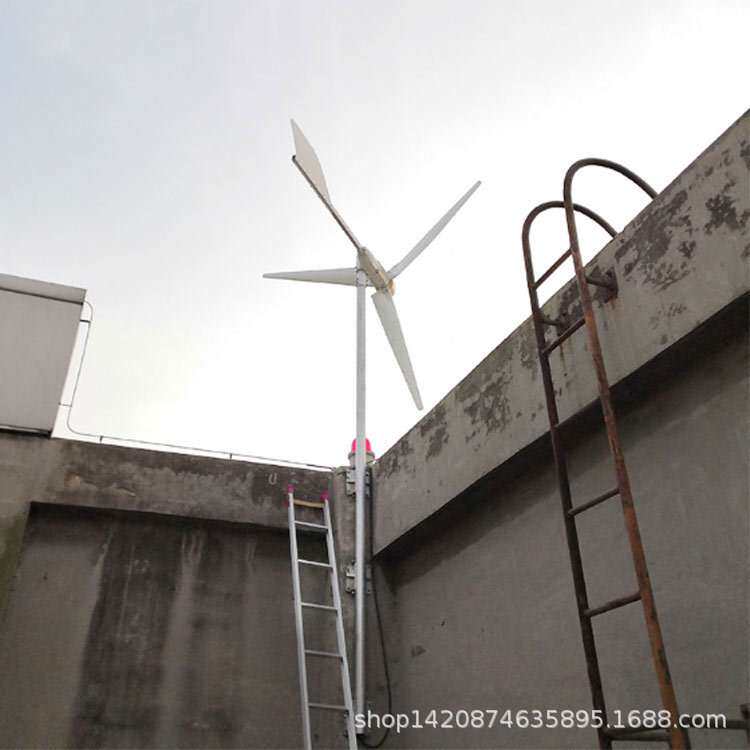 晟成小型1000w风力发电机家用全套48V发电系统 1kw微型风力发电机