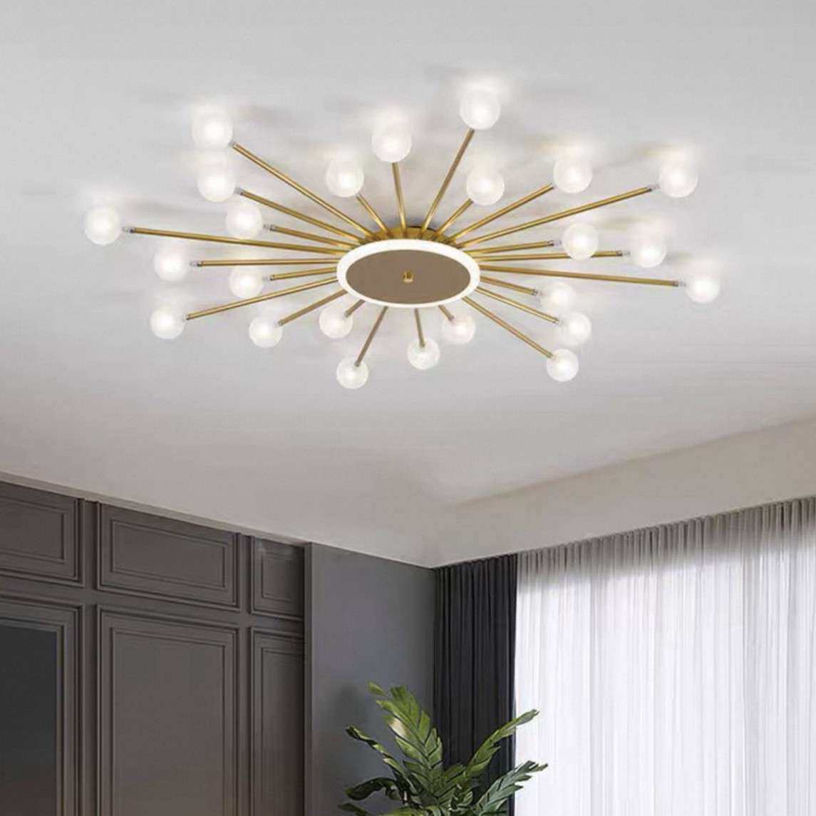 轻奢客厅灯大气简约现代家用创意个性浪漫温馨卧室灯房间吸顶灯具