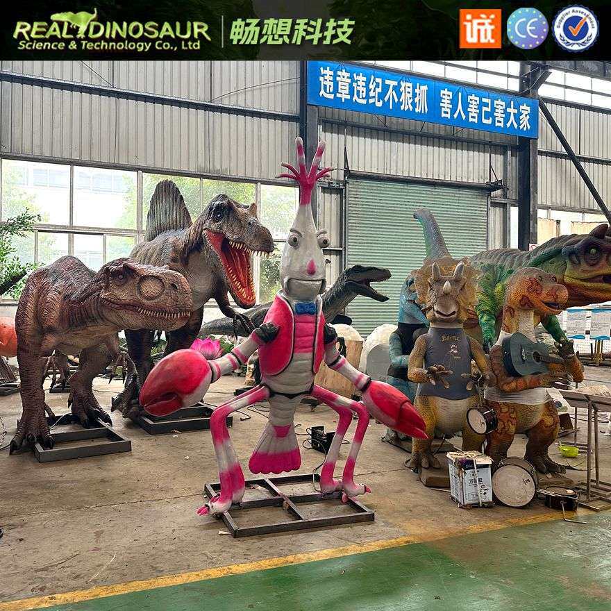 户外发光仿真大螃蟹灯龙虾模型摆件海鲜酒楼雕塑造景亮化装饰挂件