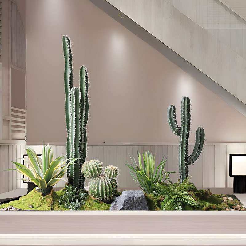 成套仿真绿植景观组合设计师款楼梯下仿生绿植造景展厅装饰仙人掌,玩具/童车/益智/积木/模型,遥控车升级件/零配件,淘宝优惠券,粉丝福利购,淘宝优惠卷