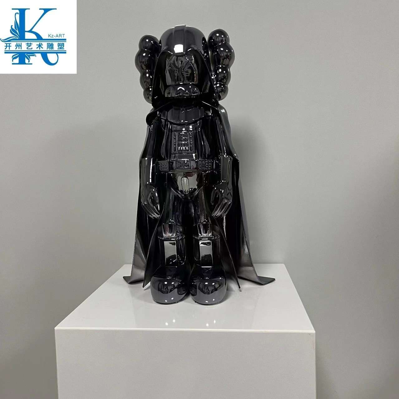网红芝麻街潮流公仔现代雕塑摆件大型科技工业风商场客厅引流装饰