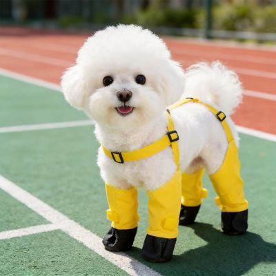 狗狗外出防脏衣服防水防尘连脚鞋