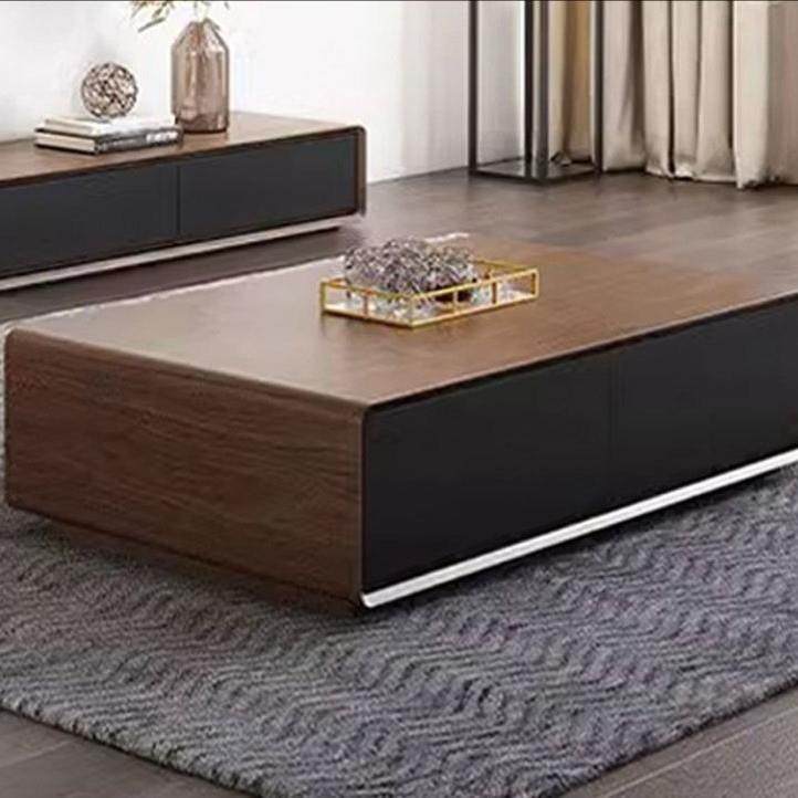 全实木茶几抽屉桌客厅家用现代简约中式创意高档极简茶桌茶台桌子