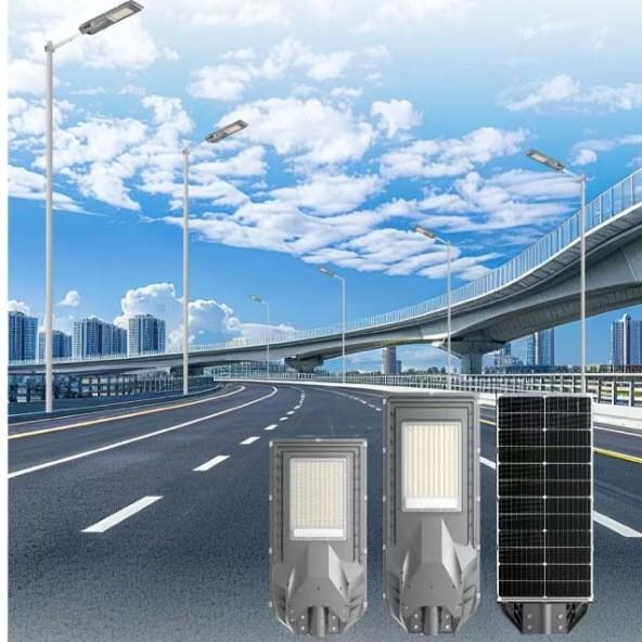 led太阳能路灯新款一体道路工程防水户外灯雷达自动感应大路灯