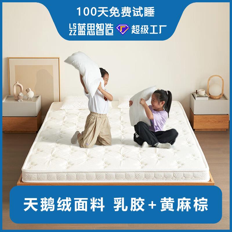 蓝思制造棕榈薄床垫乳胶1.5m榻榻米垫椰棕加硬席梦思偏硬护脊棕垫