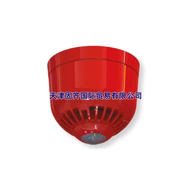ESF-5008 Klaxon 声光报警器17-60V直流 红色灯罩直流, 97dB