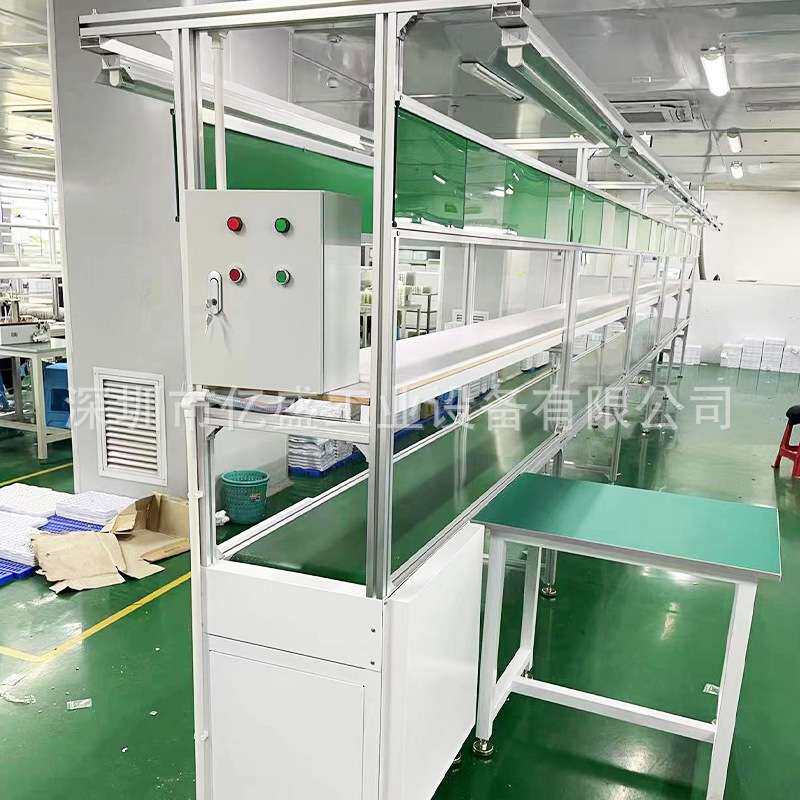 龙岗小型送料机爬坡传送带快递物流分拣流水线铝材防静电生产线