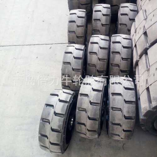 平板拖车轮胎18x7x12 1/8   18x9x12 1/8 压配式实心轮胎