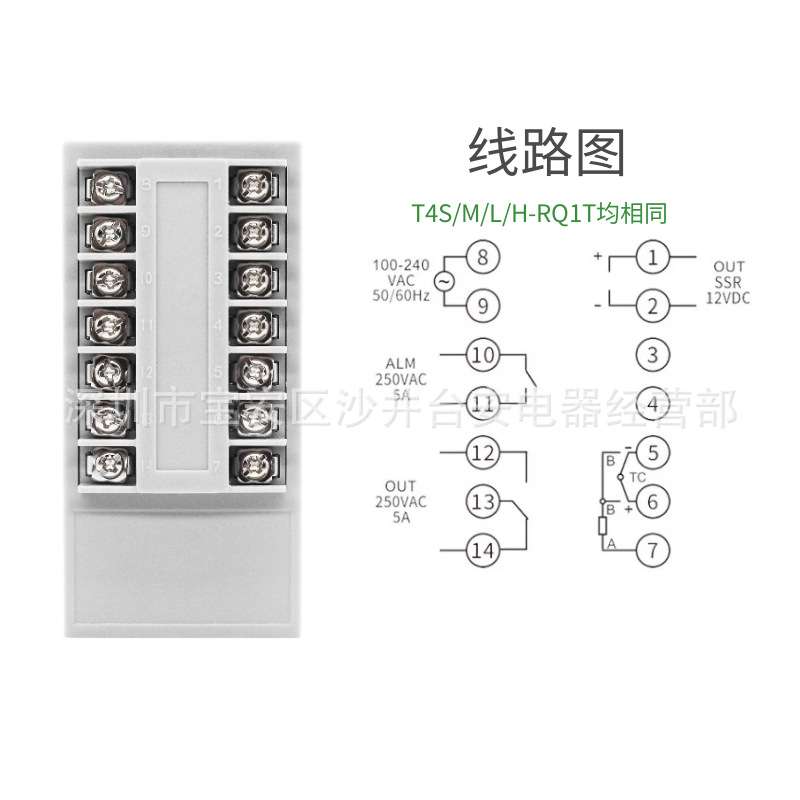 原装GKG温控器温度控制仪器TC4S/M/L/H-RQ1T继电器固态双输出PID