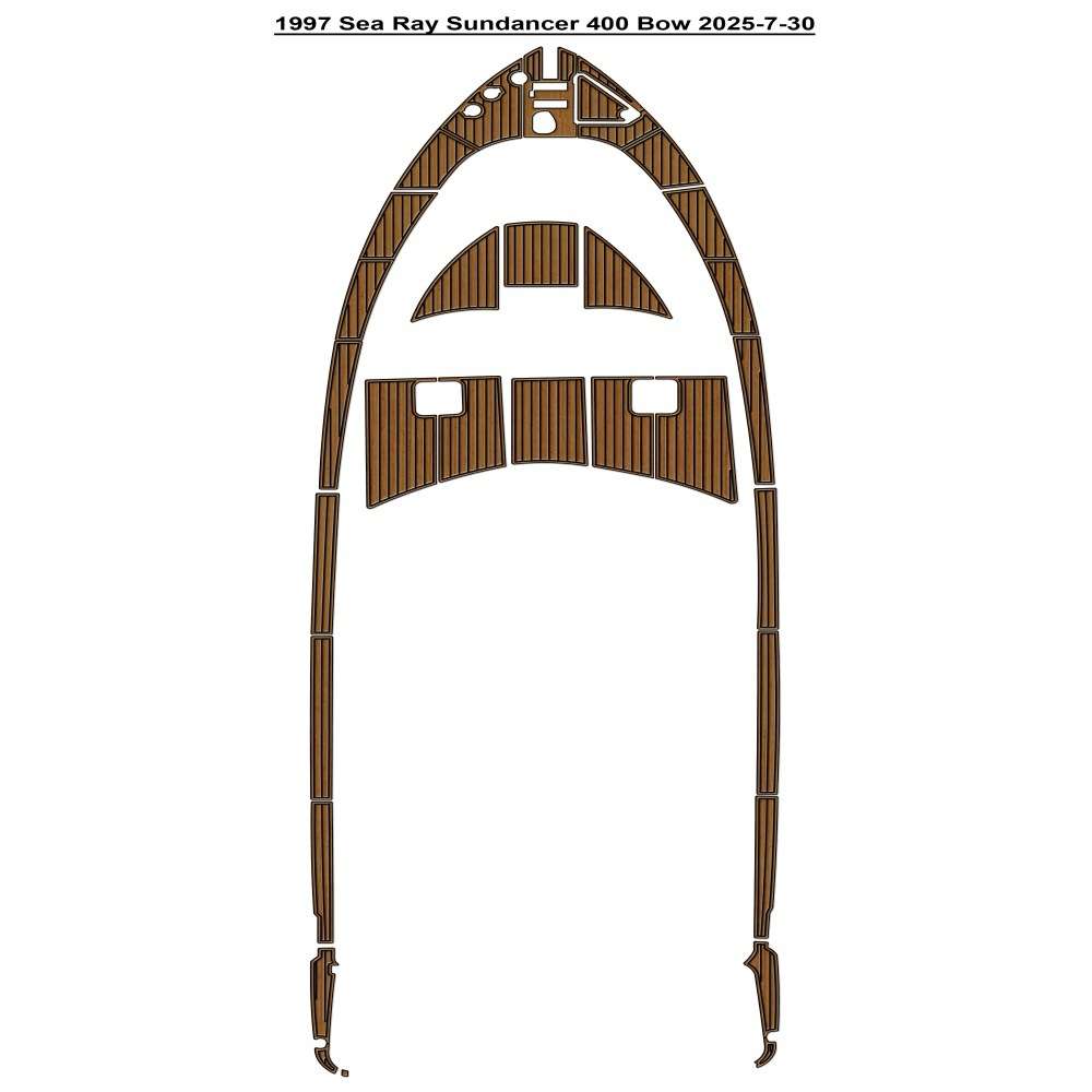 1997 Sea Ray 400 Sundancer Bow 游艇船舶EVA柚木地板 eBay热销
