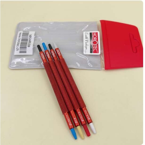 修表工具 瑞士原装HOROTEC MSA05.020 四只装压针 装针笔 装针器