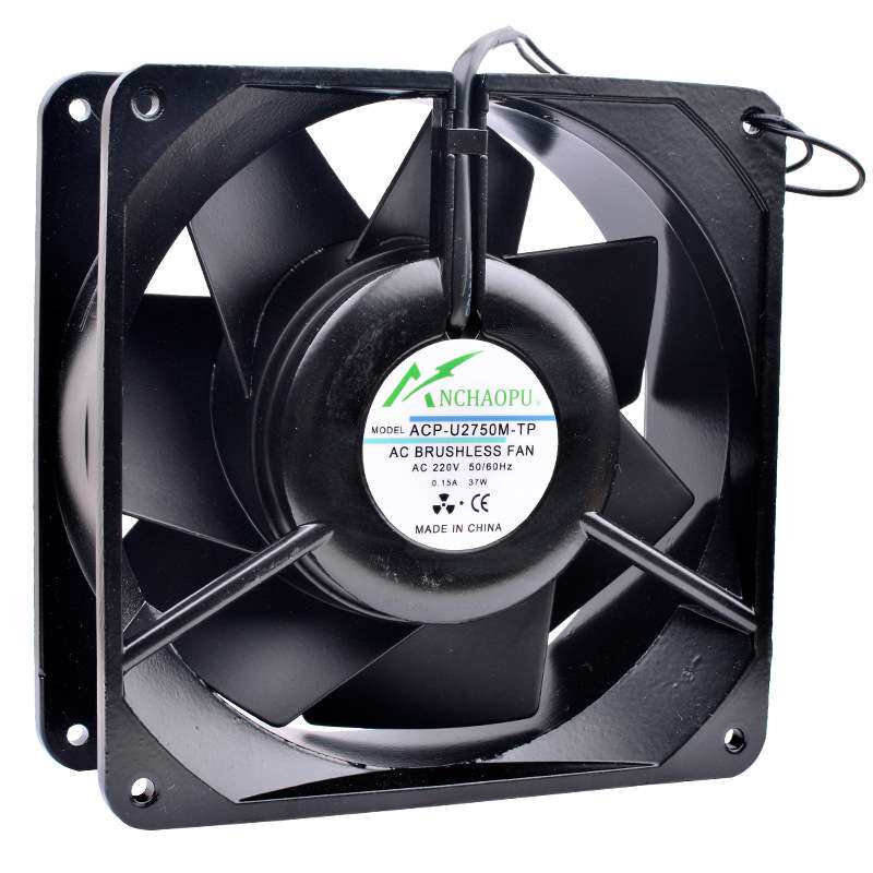 U2750M 14cm 14050 110V 220V 全金属耐高温交流机柜烤箱工业风扇