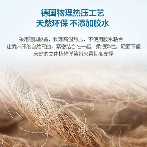 乳胶黄麻棕垫硬老人儿童护脊床垫高箱床榻榻米垫薄1.8m双面可拆