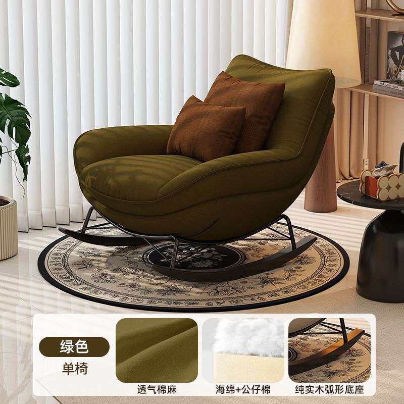 摇摇摇椅成人沙发躺椅家用阳台休闲单人沙发椅复古客厅懒人
