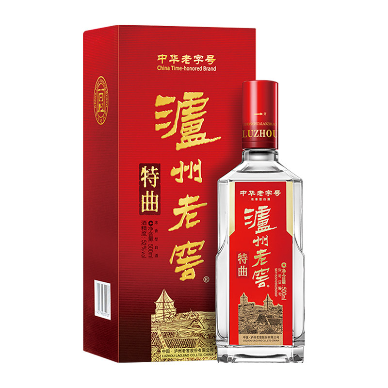 【官方授权】泸州老窖特曲52度500ml纯粮浓香型白酒正品自饮