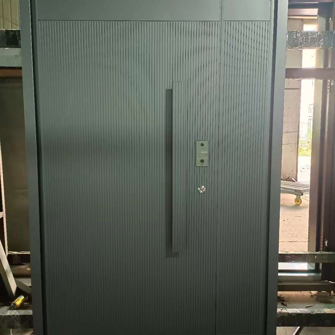 防爆铸铝门子母门入户门别墅大门防盗门家用进户门现代安全门