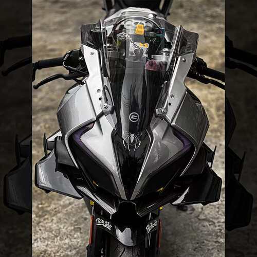 适用适用春风450SR/SRS改装定风翼 GP赛道侧翼导流罩竞技风挡下唇