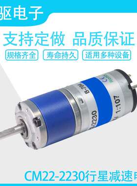TQ22-2230微型22mm行星减速电机 电子驻车系统12V24V直流齿轮马达