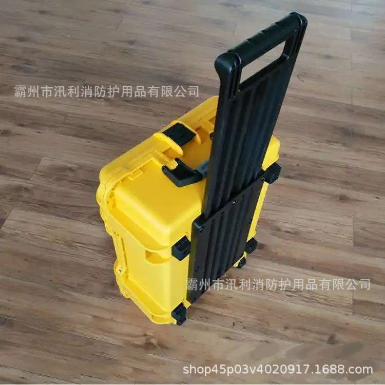 ABS手提水下作业箱坚固抗砸防摔器材箱带拉杆潜水应急箱