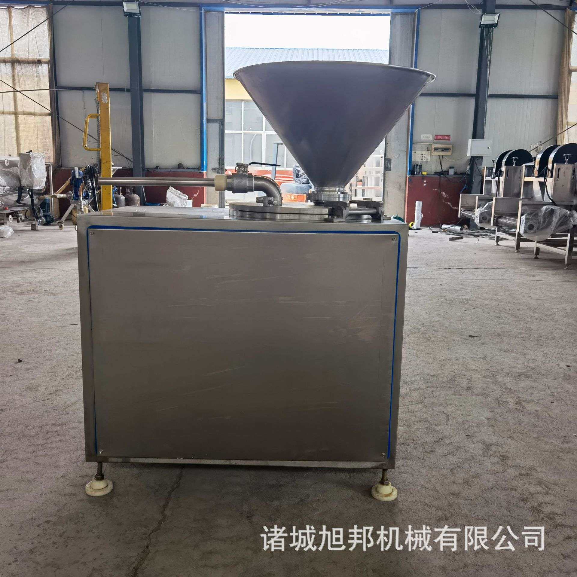 麻辣香肠双管灌装机 脆皮肠灌肠设备 不锈钢卧式血肠液压灌肠机