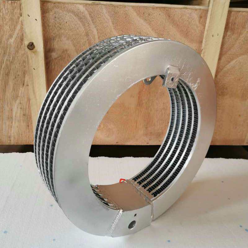 上海真空泵铝制散热器制作油管冷却管9层5层散热器冷却器
