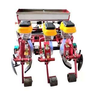 三行玉米铺膜播种机农用玉米大豆点播机新款高粱精博机豌豆种植机