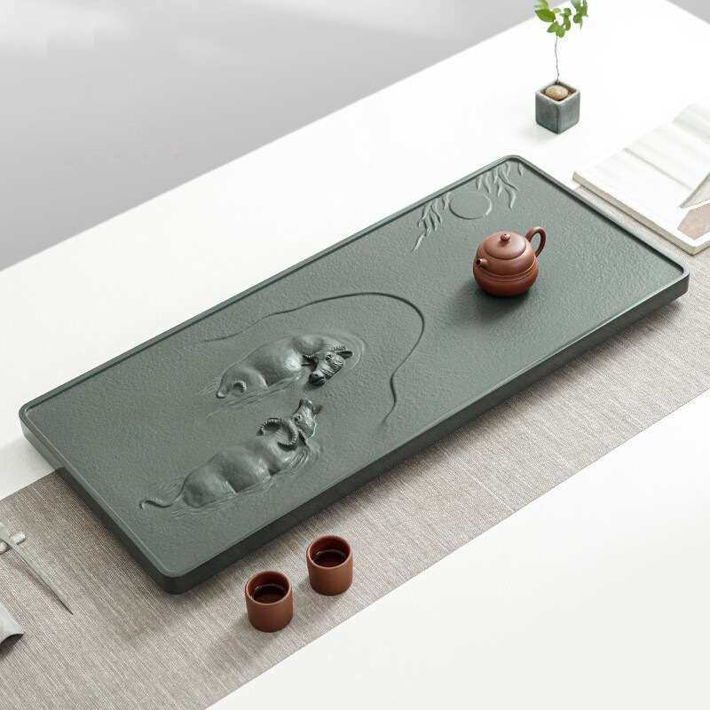 高档整块天罗绿茶盘轻奢现代乌金石家用中式茶台大小号石头茶托具,鲜花速递/花卉仿真/绿植园艺,割草机/草坪机,淘宝优惠券,粉丝福利购,淘宝优惠卷