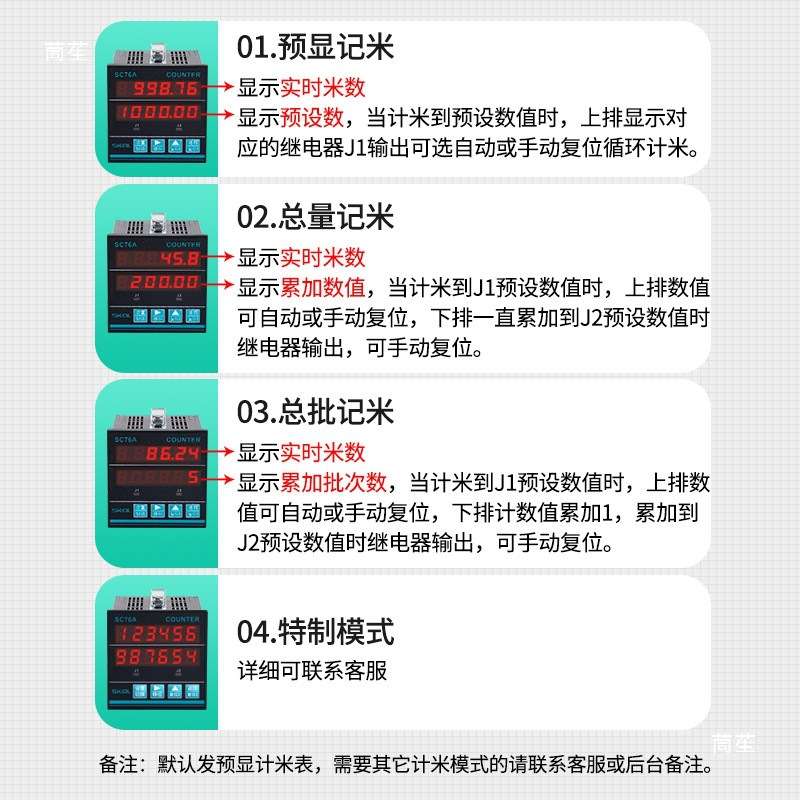 工业滚轮式计米器电子数显记数计数测米器记米器编码器高精度