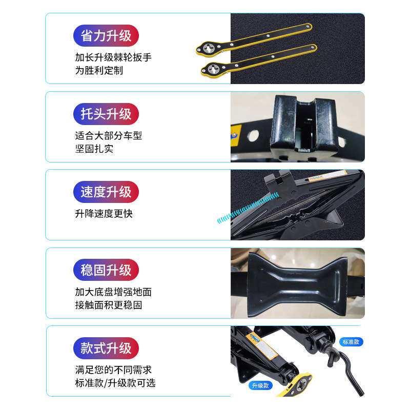 车载汽车千斤顶小汽车用随车换备胎工具千金顶卸轮胎换胎工具套装