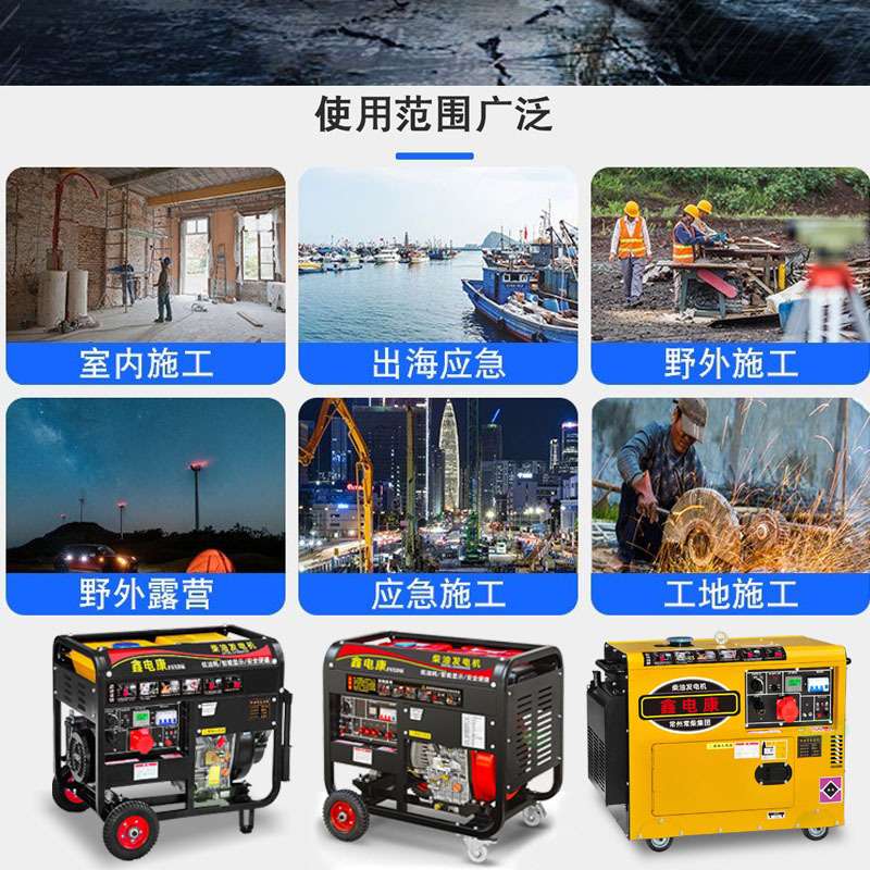小型柴油家用常州动力12KW千瓦 12Kkva发电机组单三相380V双电压