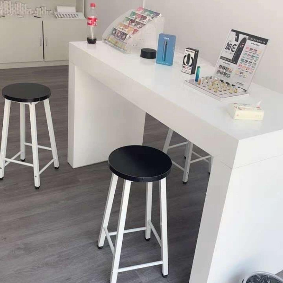 手机体验台服装店中岛展示桌长方形烤漆直播展台电脑展示台