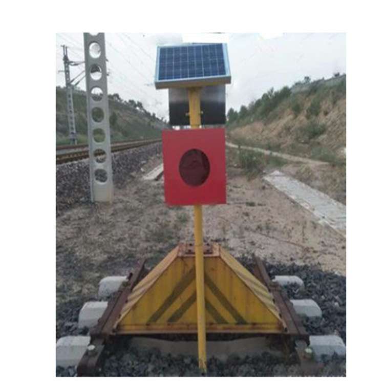铁路太阳能土挡灯 轨道警示灯 车档标示器维护铁路信号灯