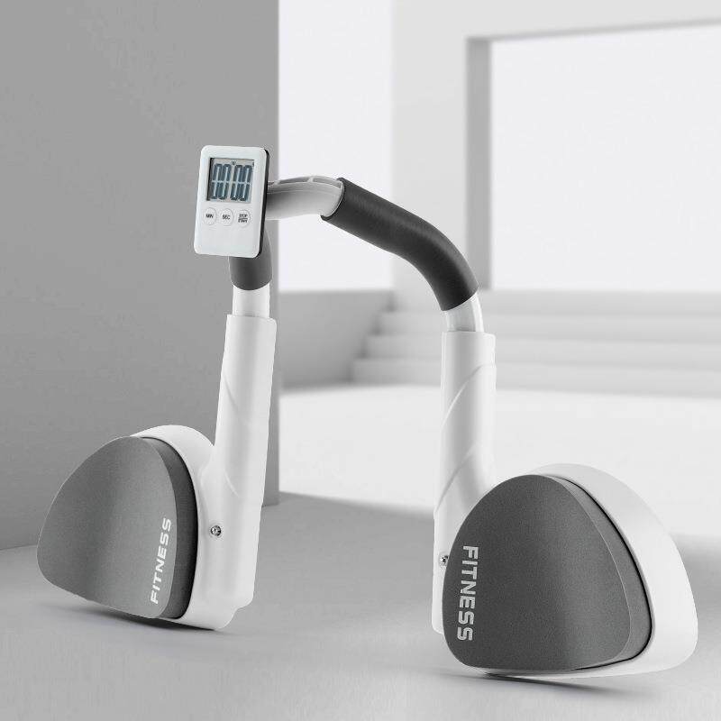 新款家用平板支撑训练器男女健体腹部核心训练液晶屏计时器健身器