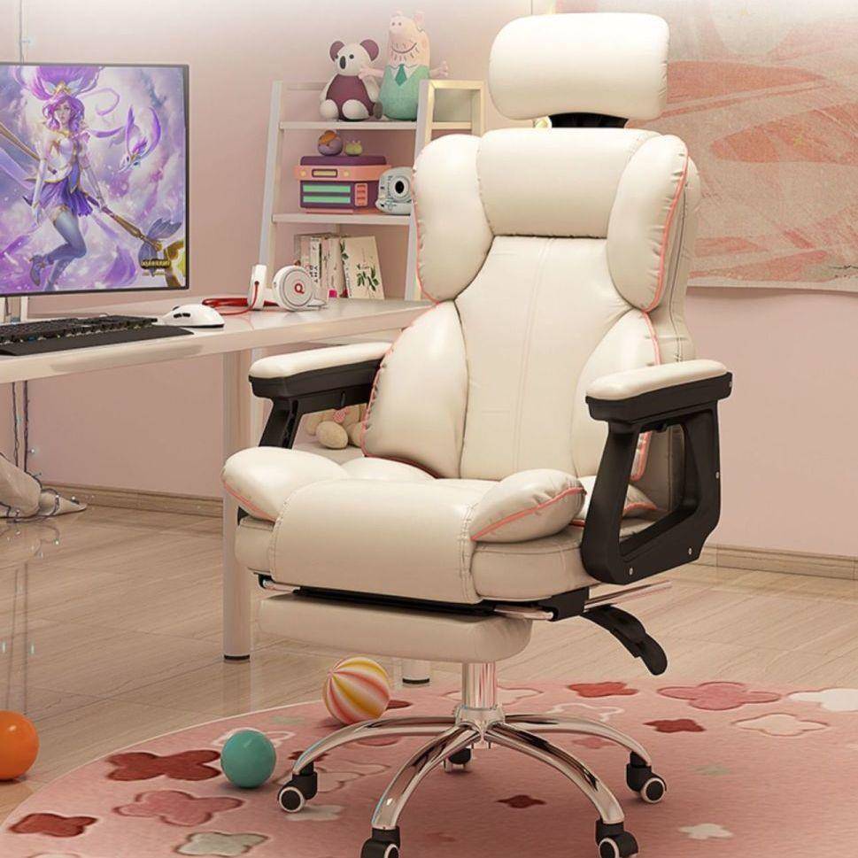 震动按摩舒适办公椅舒适久坐可躺电脑椅书房书桌靠背椅商务沙发座