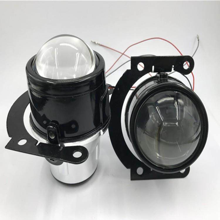 汽车前雾灯总成 2.5寸双光雾灯透镜H11灯泡改装车灯通用
