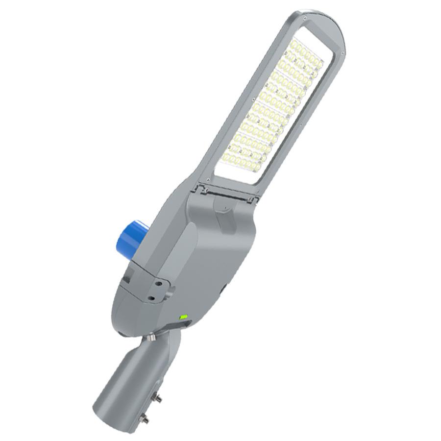 背部光滑可调节角度路灯头户外道路照明灯50W100W150W200W光控