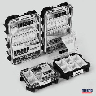 明邦路亚饵盒VIB假饵收纳盒防水可叠加铅头钩软饵铁板铅笔米诺盒