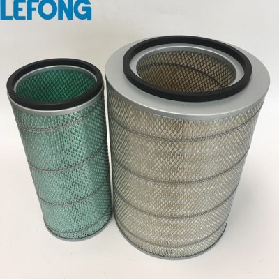 适配现代R450LC-3 420 450-3 挖掘机空气滤芯 滤清器滤芯 总成